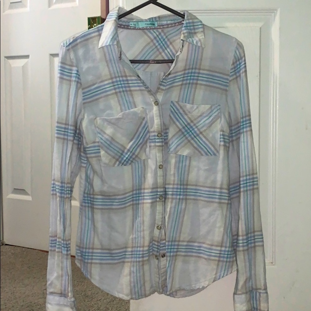 NWOT Maurices Plaid Shirt